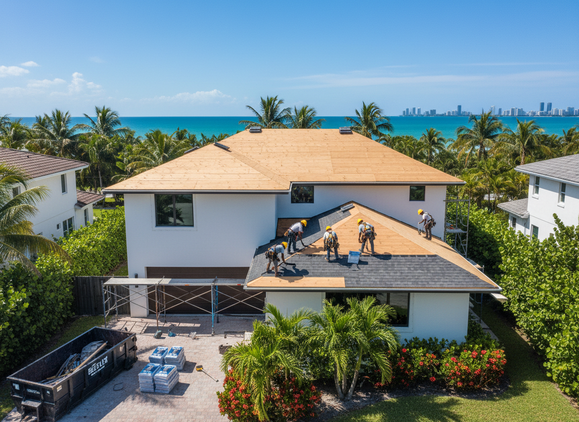 New Roof Installation in Miami